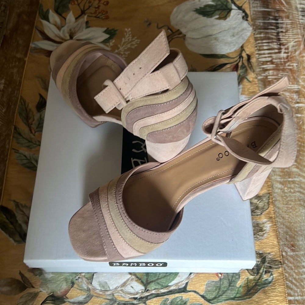 Fun platforms! Worn a few times.